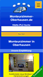 Mobile Screenshot of monteurzimmer-oberhausen.de